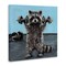 Stupell Industries Fitness Raccoon with Weights Canvas, design by Studio Bautista